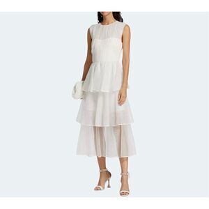 JONATHAN SIMKHAI Benton Pleated Tulle Dress Size 6